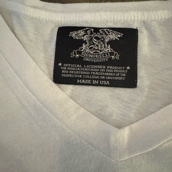 Signorelli White and Red Short Sleeve Tee - Picture 3 of 4